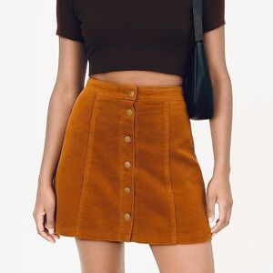 Forever 21 Corduroy Brown A-Line Skirt